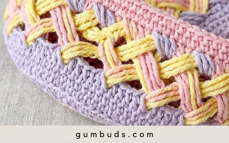Crochet Celtic Weave Basket