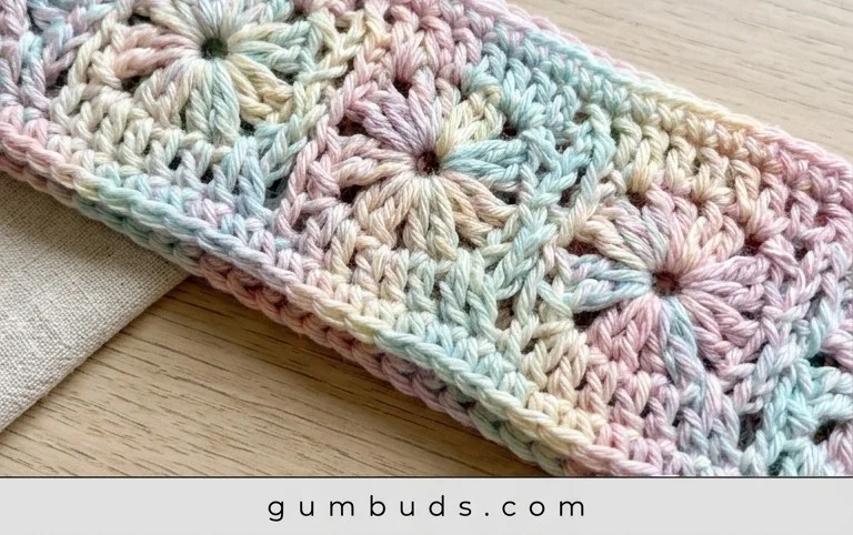 Mollie Flowers Headband Free Crochet Pattern